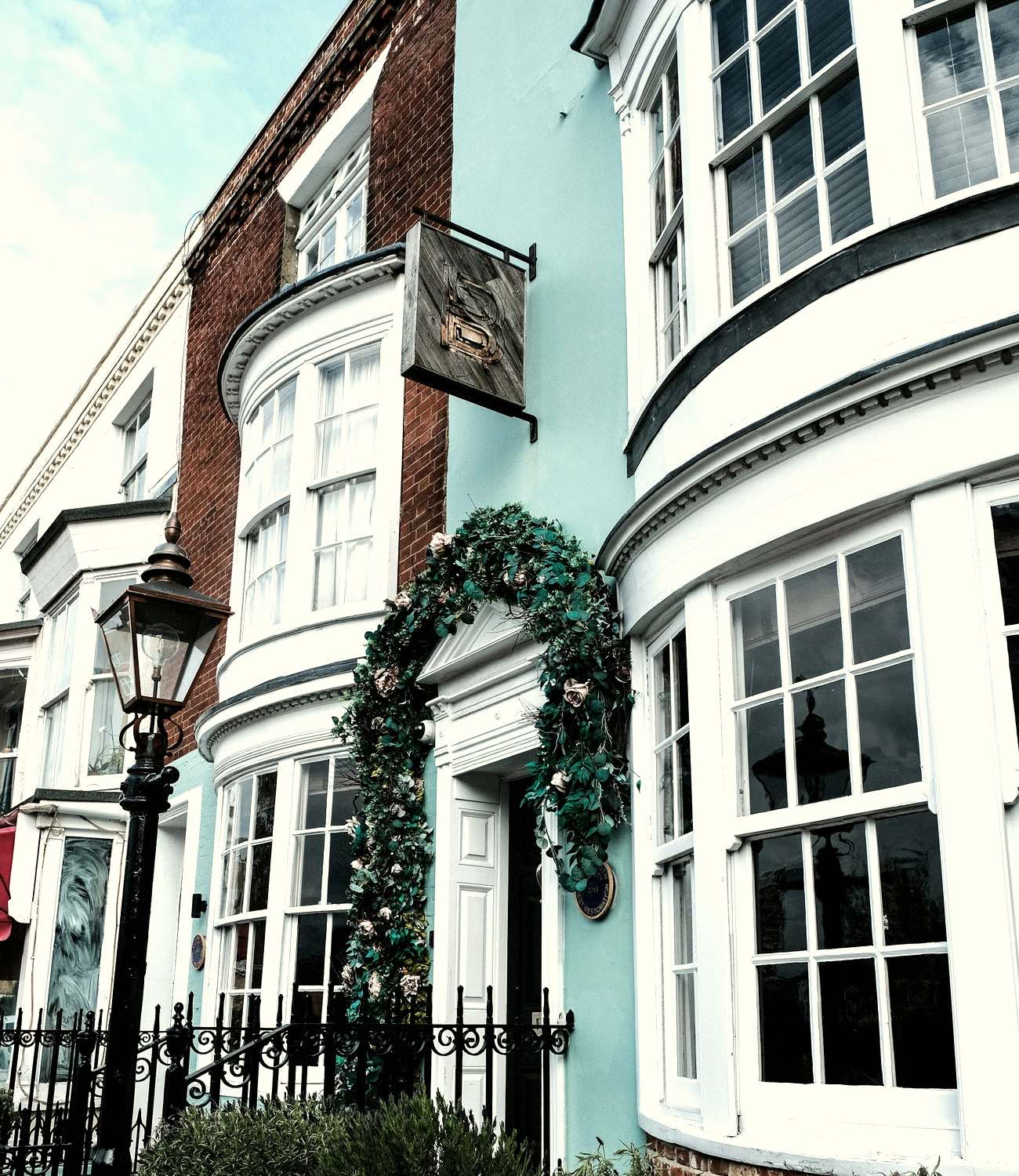 The blue shop front on Cooper's Yard